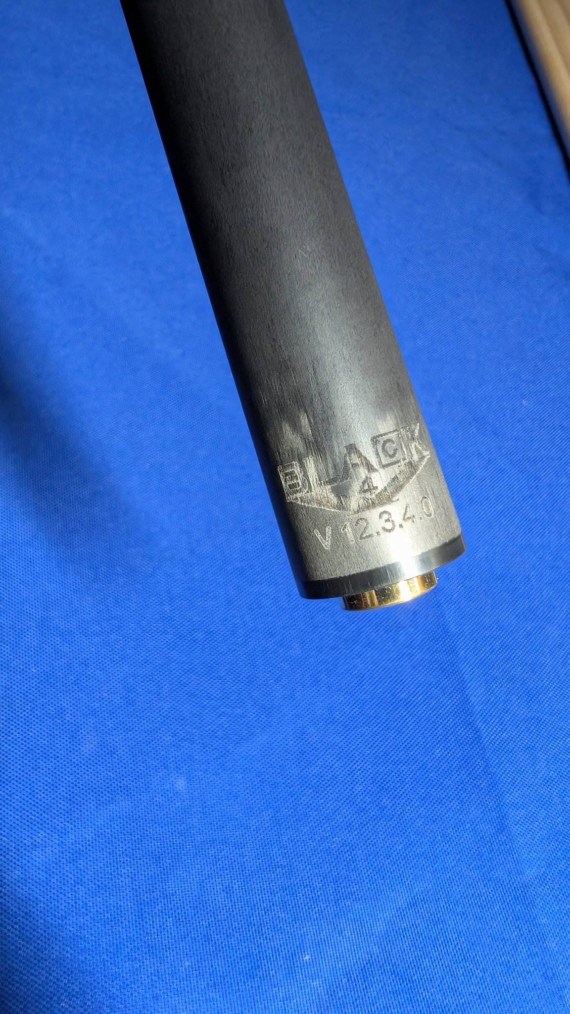 Jacoby Black V4 Carbon Pool Cue Shaft – 30", 12.3mm, Radial Joint, 3.7 Oz, Made In USA