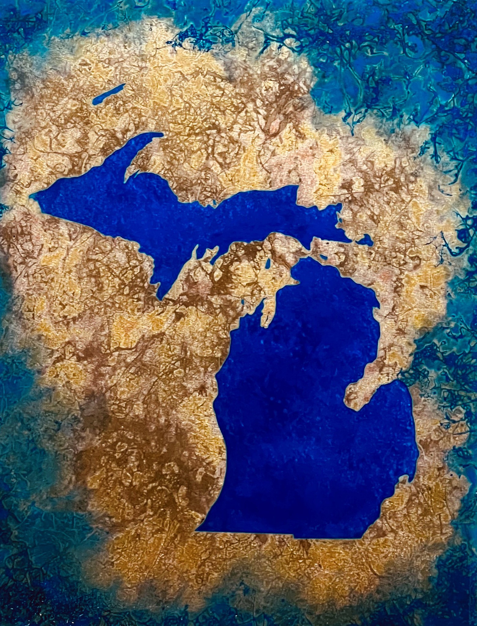 Michigan abstract, oxidized on heavy... - A State Of Copper | Facebook