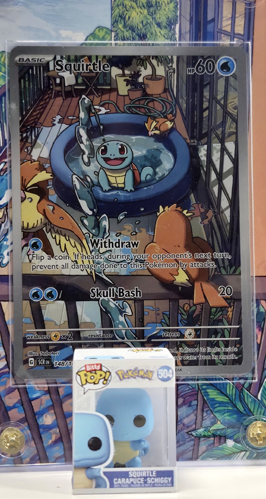 shiny squirtle pokemon card 6IV-EV Trained for Pokmon Scarlet & Violet  Battle Ready  Pokemon4Ever Preserved in a tamper Shiny Squirtle Card - Celestial