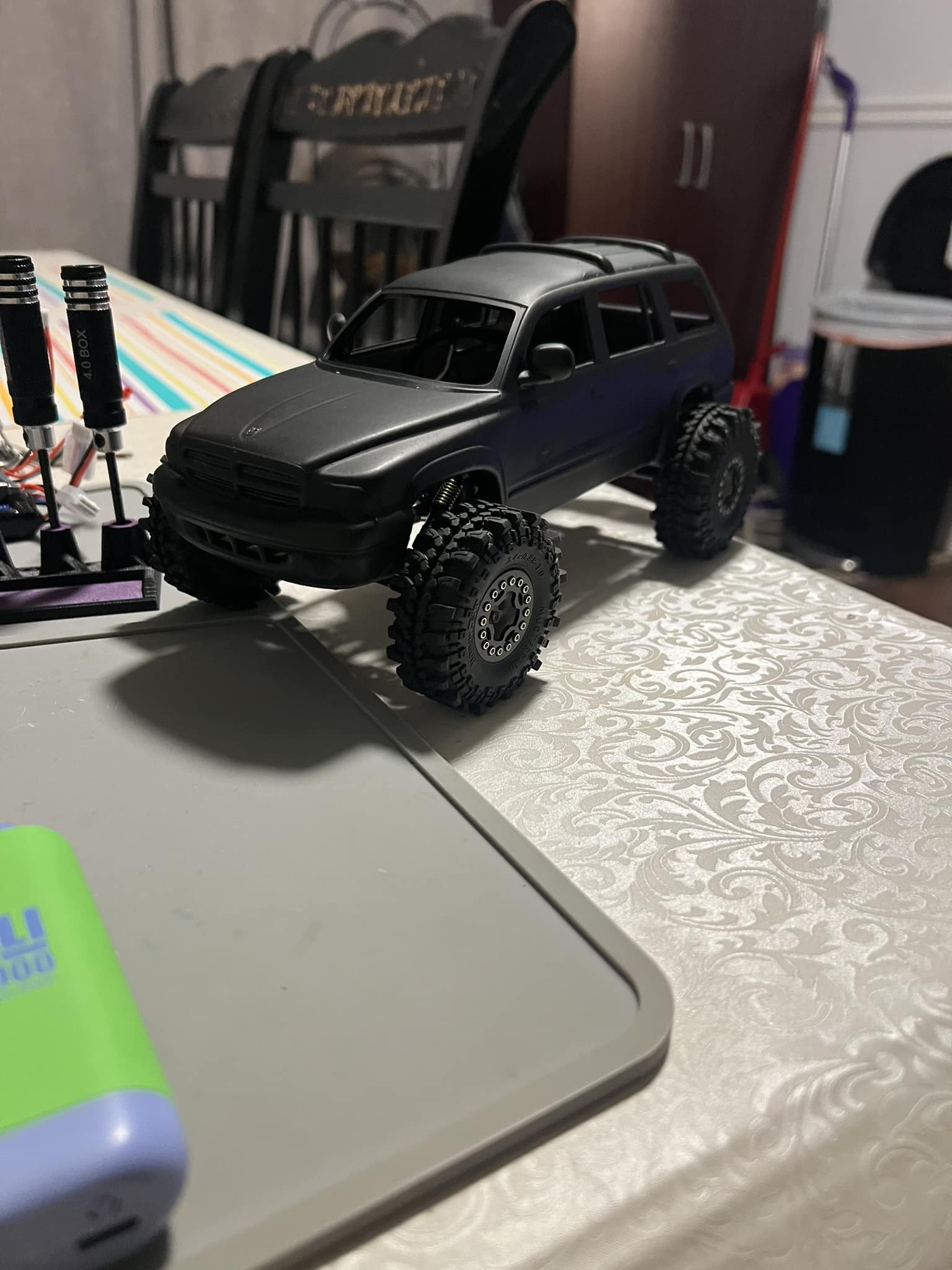 Customized 2009 Durango Dex410v3 Blue Forge RC car