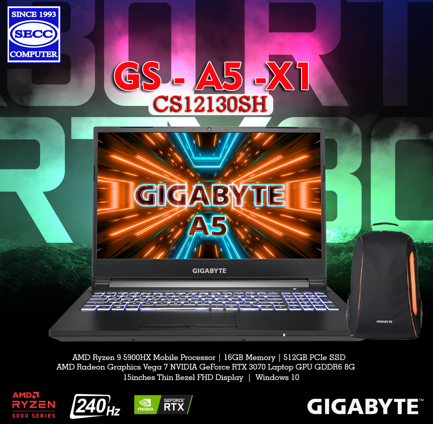 Machenike MC15A Processor: AMD Ryzen 7 5825U (8 cores / 16 threads 