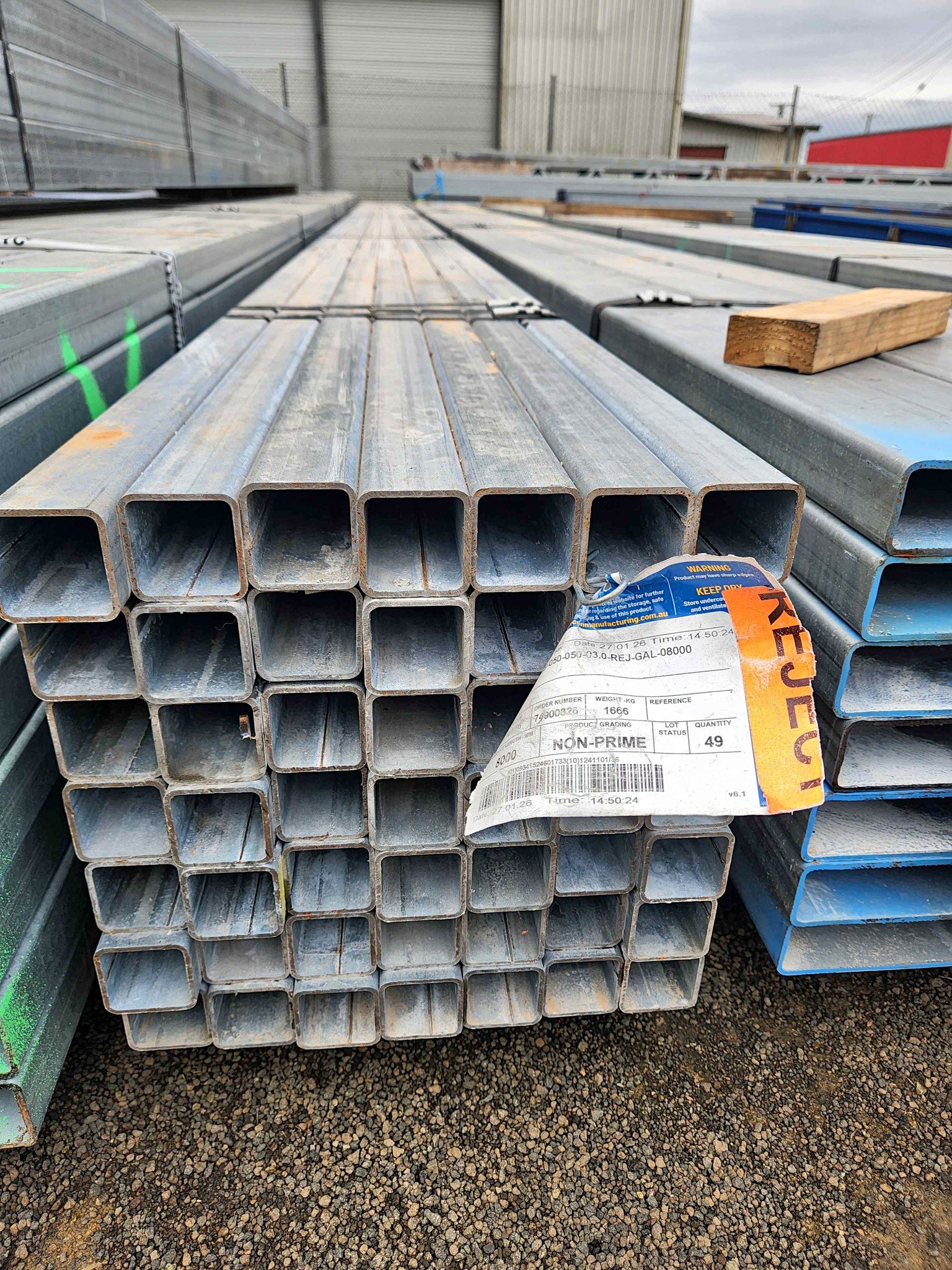 50 x 50 x 3mm Gal RHS Steel - Fencing - Atherton, Queensland, Australia ...