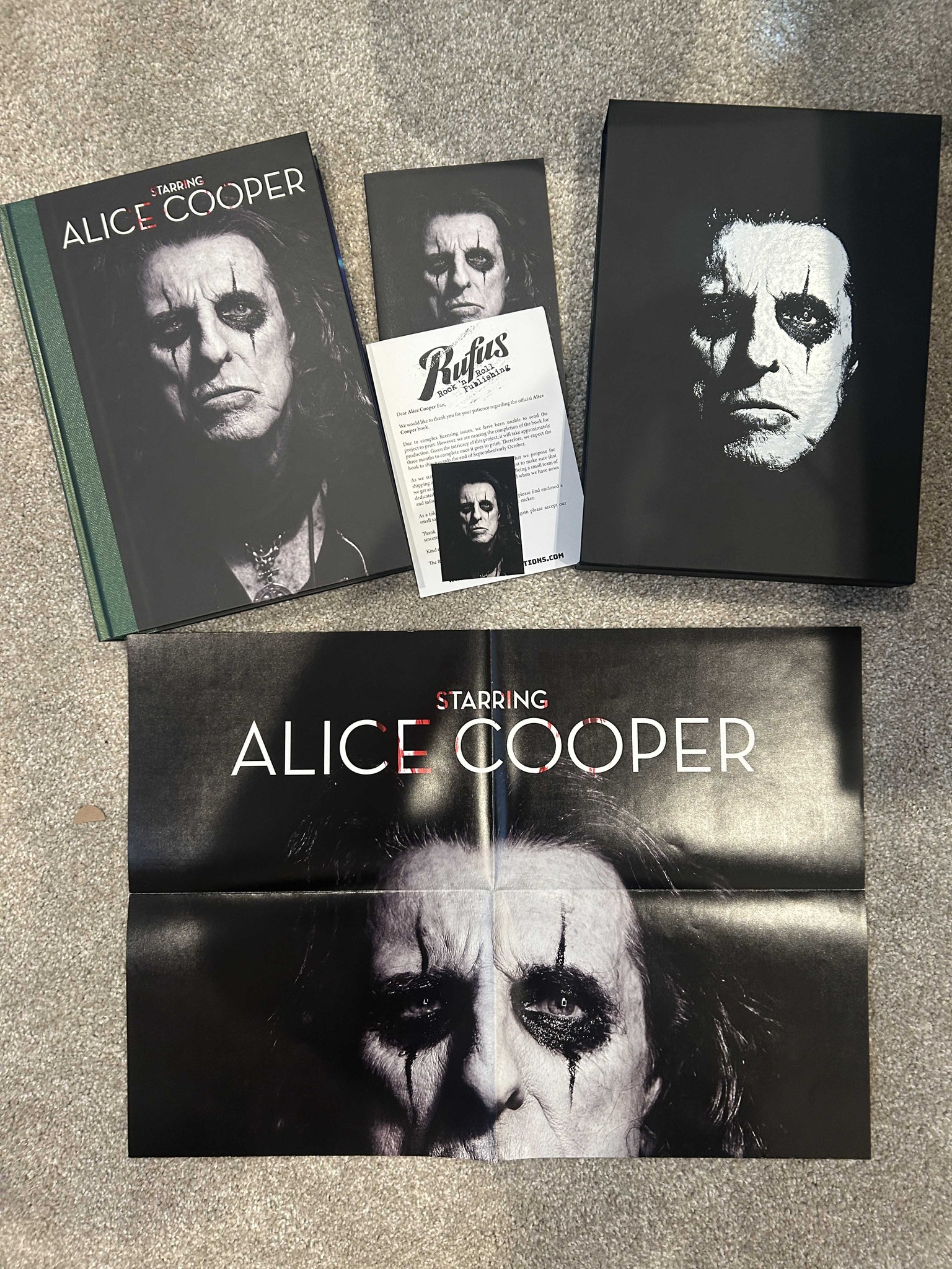 Autographed 4-disc CD box set from Alice Cooper. This compilation