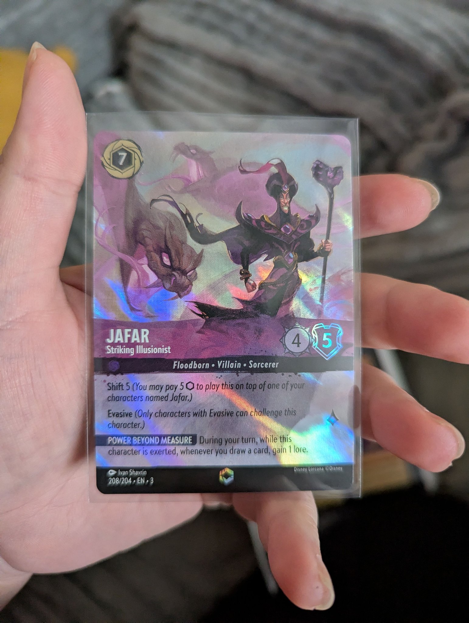 First Disney Lorcana enchanted card pull featuring Jessie