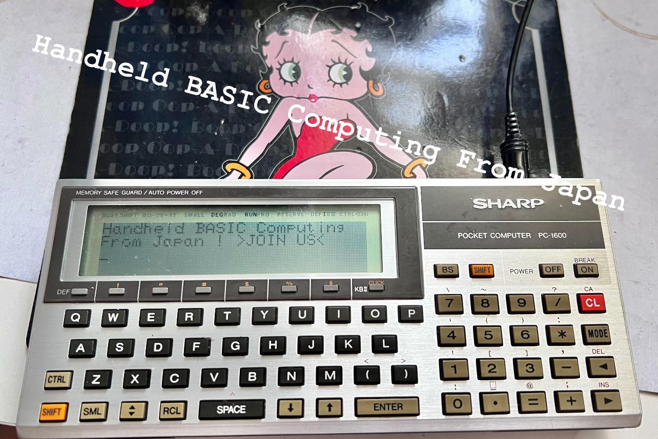 Sharp PC-E500 From 1989 - a “SAMPLE”