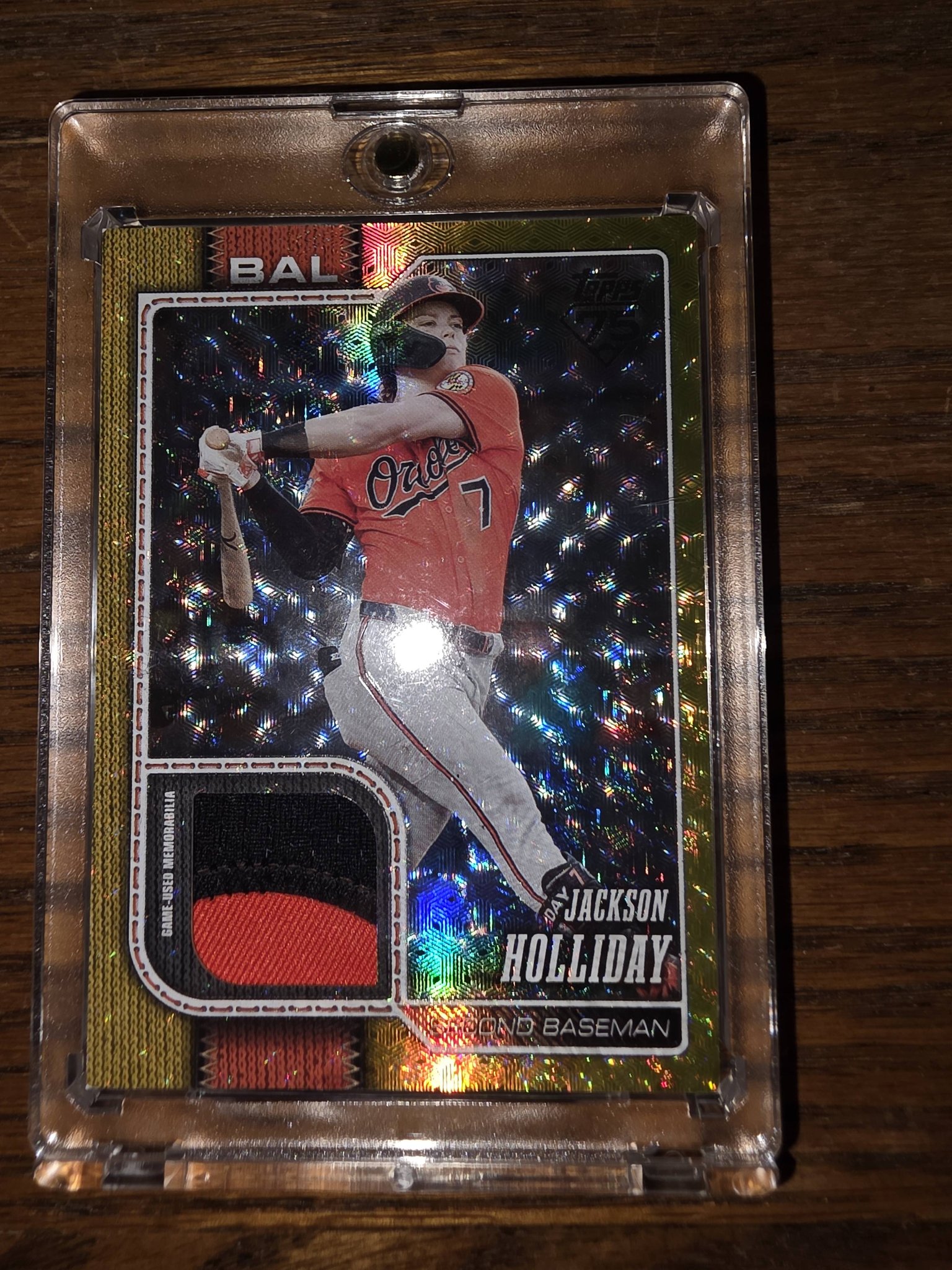 Jackson Holliday gold memorabilia card value?