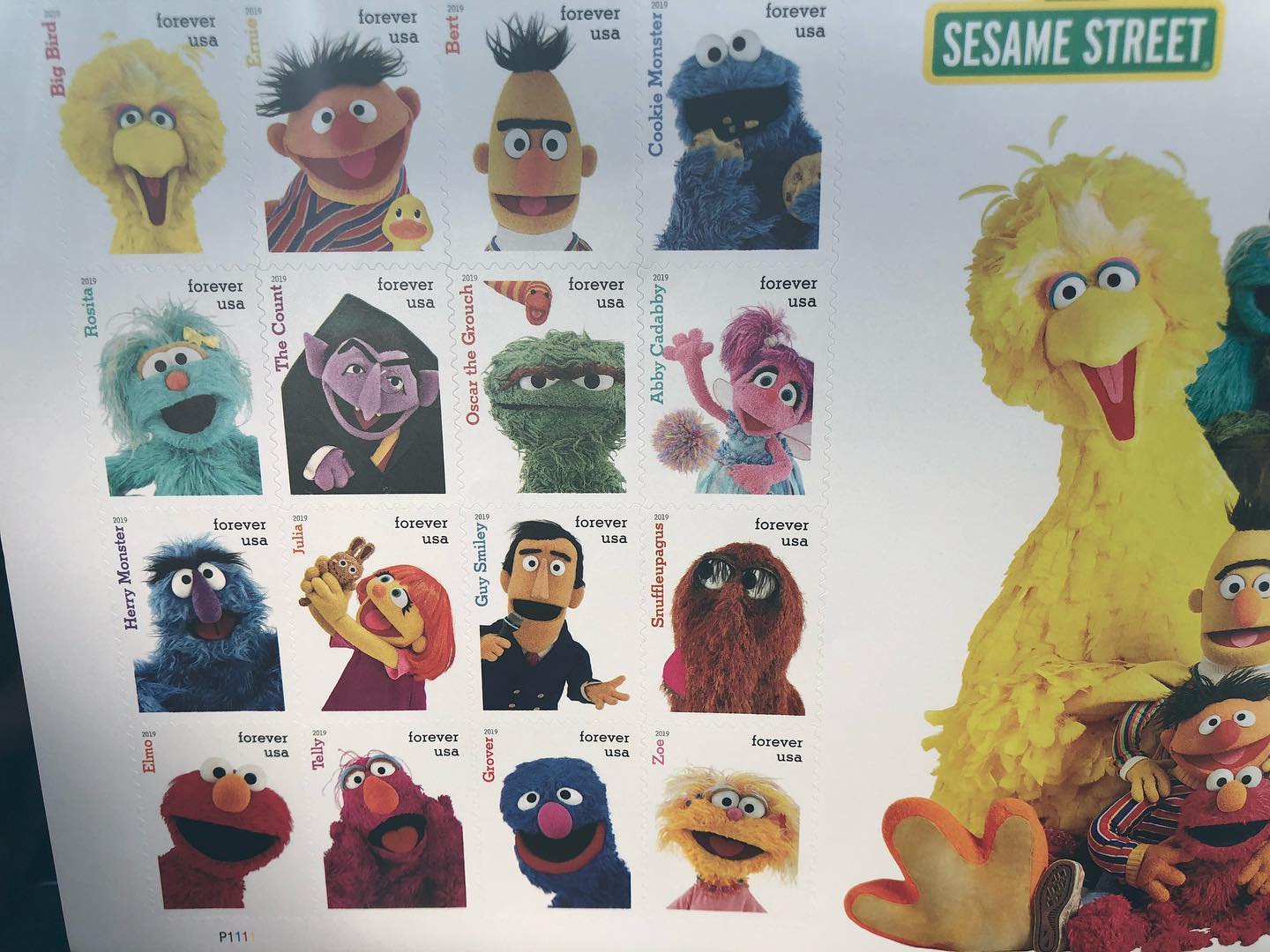 Todd - Yes!!! Sesame St. stamps arrived. I wanted a whole sheet of ...