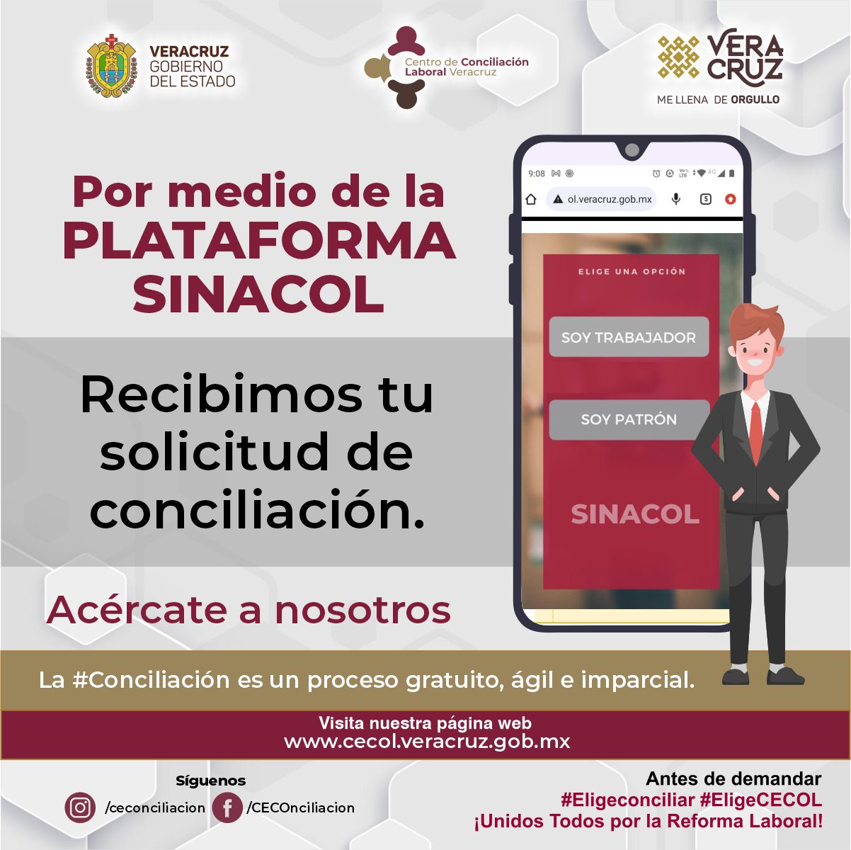 La #Conciliación es un proceso gratuito, ágil e imparcial. Visita ...