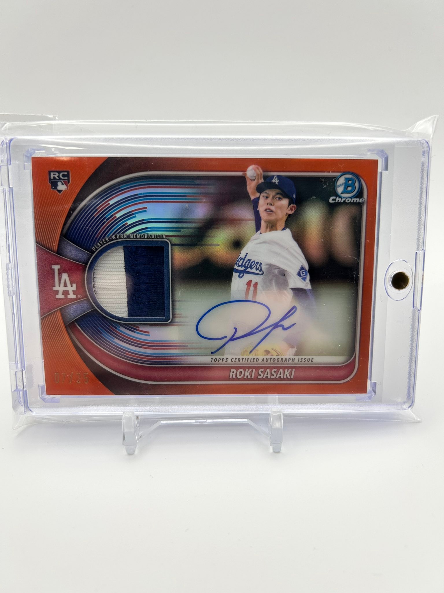 For sale ?? 2025 Bowman Chrome Roki Sasaki Patch Auto /25 