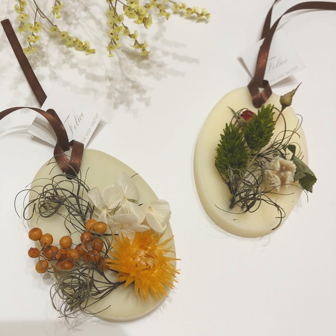 Felice ハーバリウム松山 アロマワックスサシェ作成 Felice フェリーチェ アロマワックス アロマワックスサシェ アロマワックスバー 愛媛 今治 大洲 松山 新居浜 伊予市 松前 オーダー 体験 体験レッスン アロマ 蜜蝋 ソイワックス 身体に優しい 子供に
