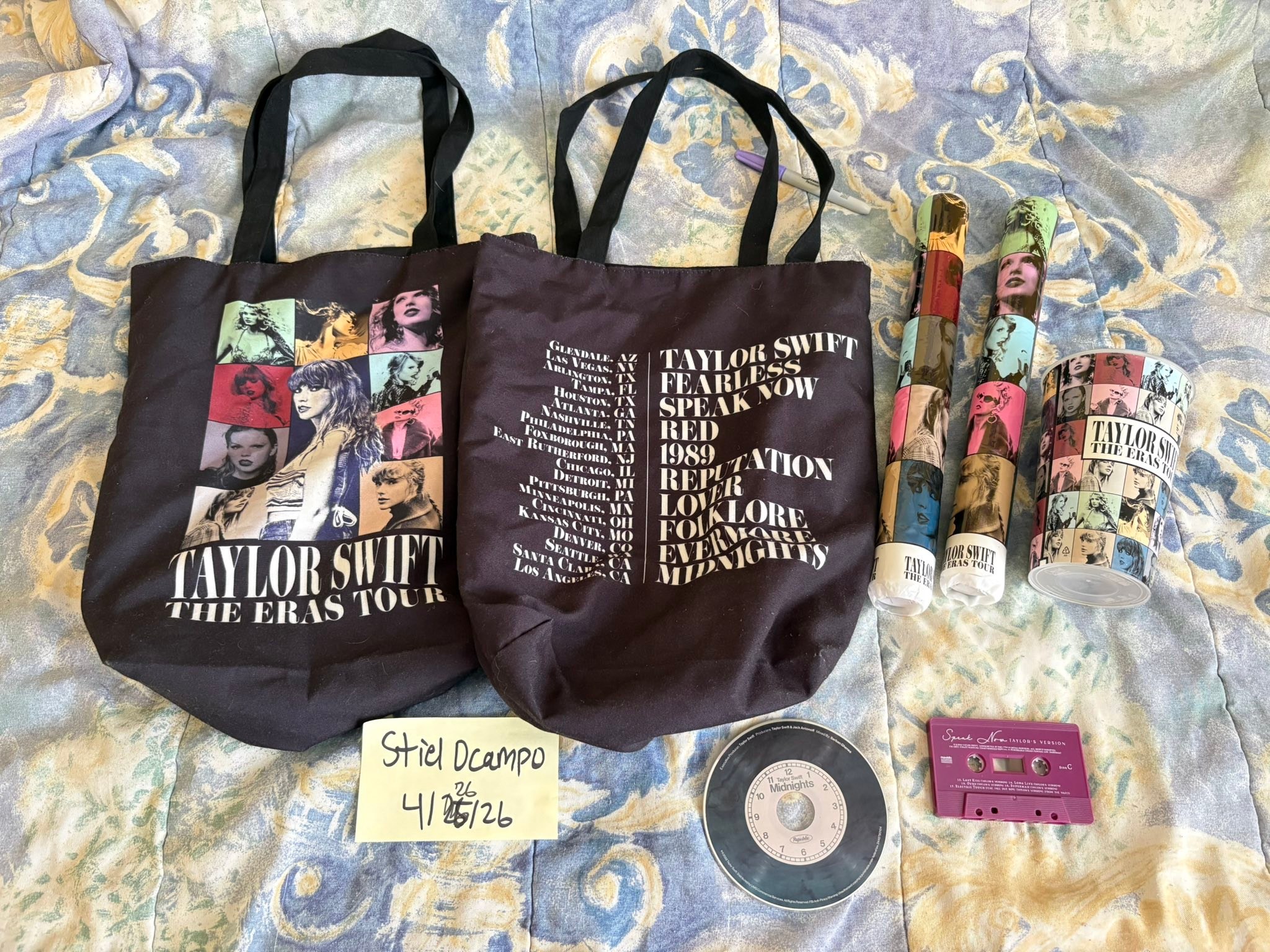 Taylor Swift 1989 WORLD TOUR トートバッグ Taylor Swift 1989 WORLD TOUR トートバッグ