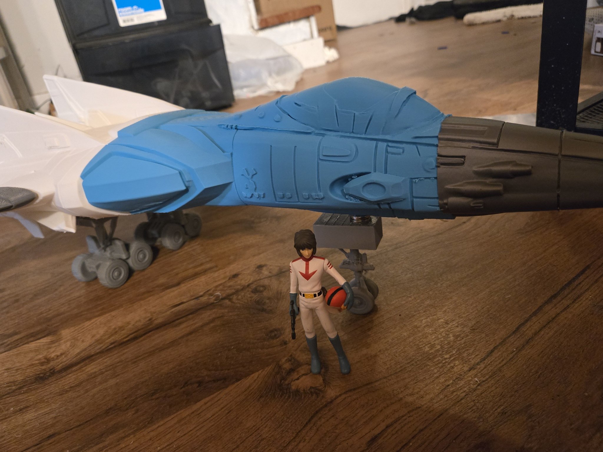 Next up is the Cosmo Tiger II😁 © 西崎雄展 中宮戦艦ヤマト319P