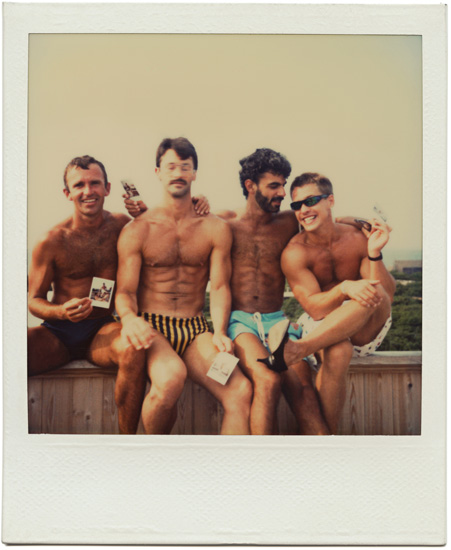 Pines - 1970's. A young photographer named Tom Bianchi (far left