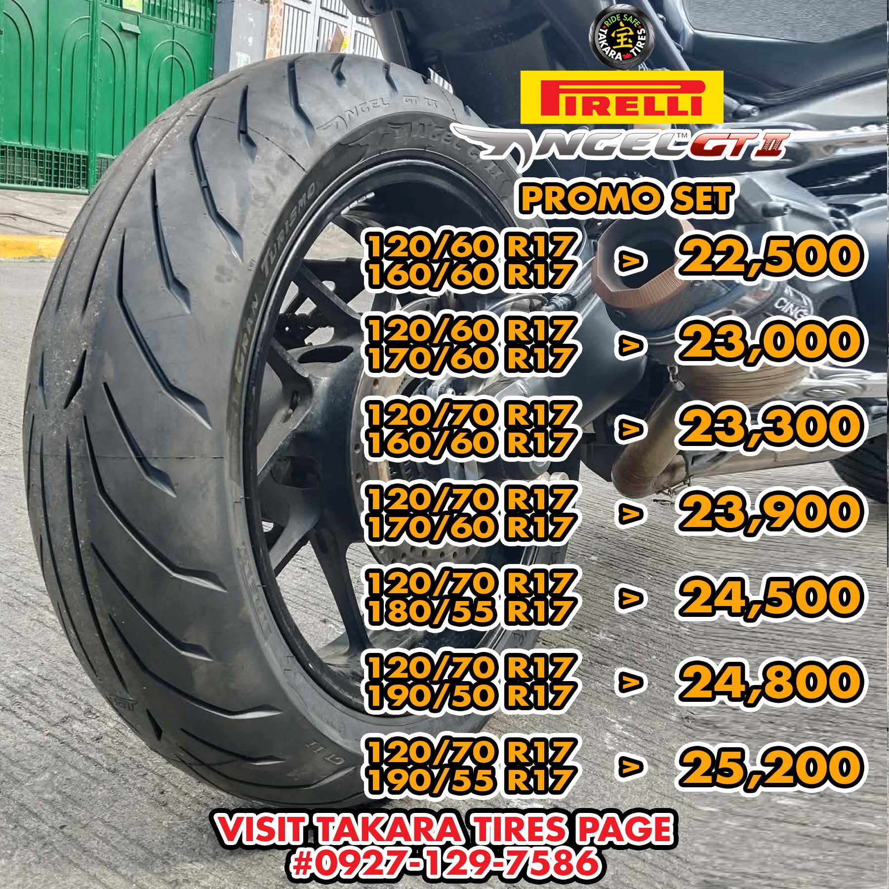 Pirelli Angel series bigbike tire available