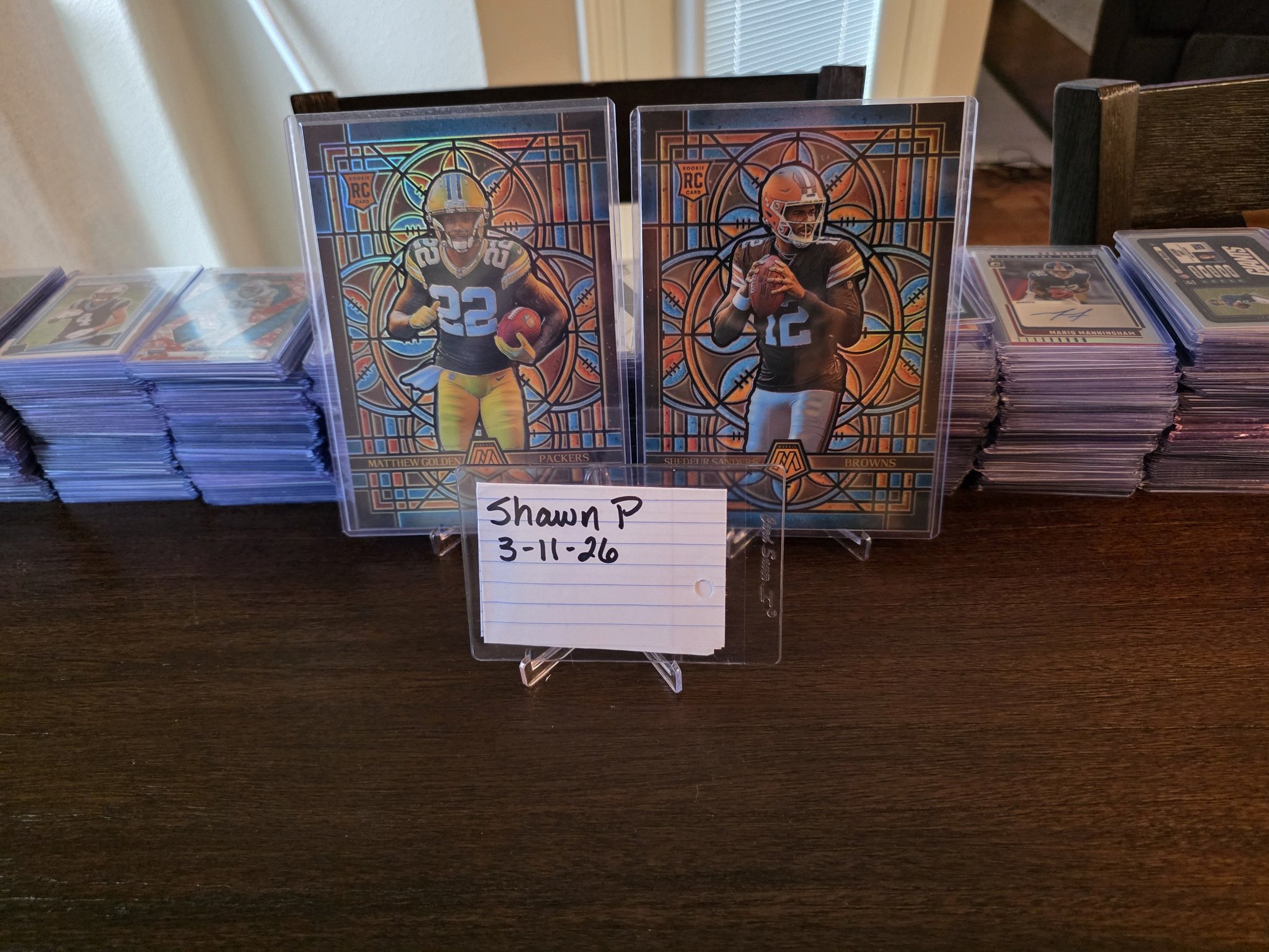 Baseball and football cards for sale. Everything in photos is 