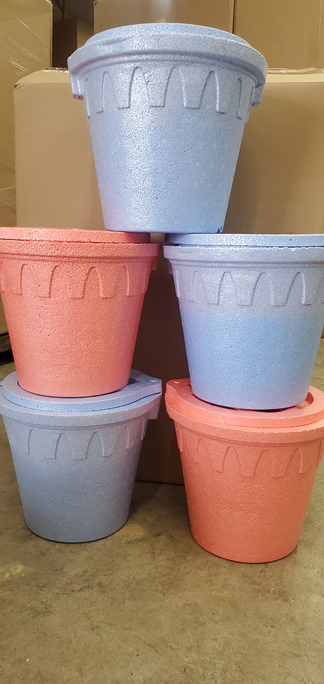 styrofoam minnow bucket