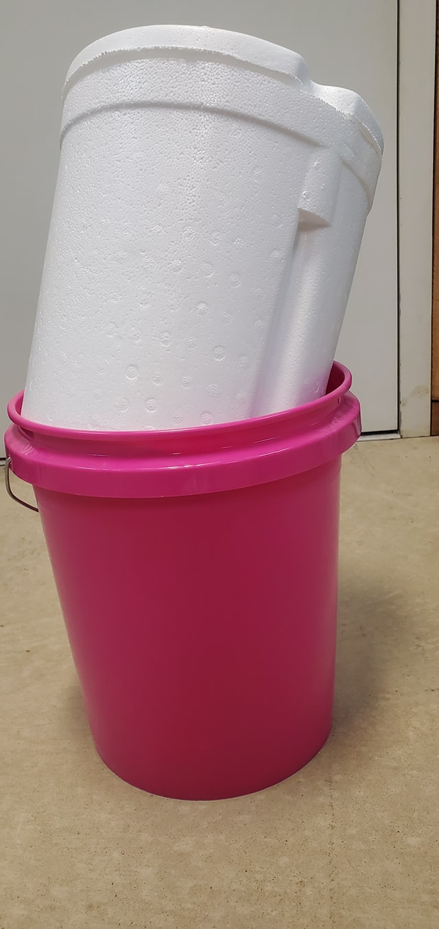 styrofoam minnow bucket