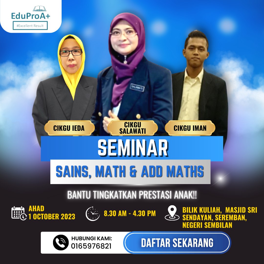 Seminar - Anak selalu dapat markah rendah dalam subjek penting di ...