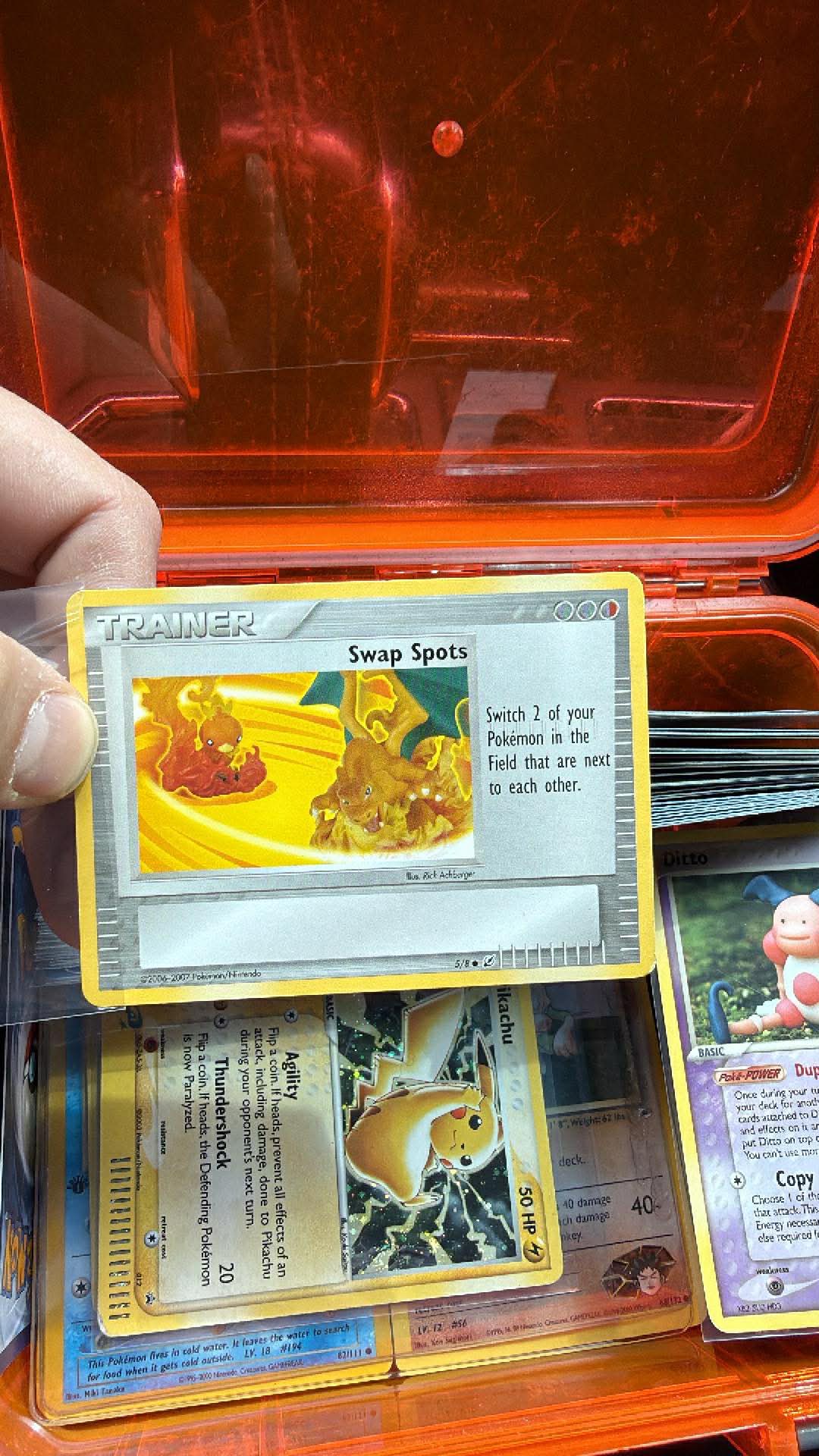 Rare Swap Spots Pokémon card found in bulk