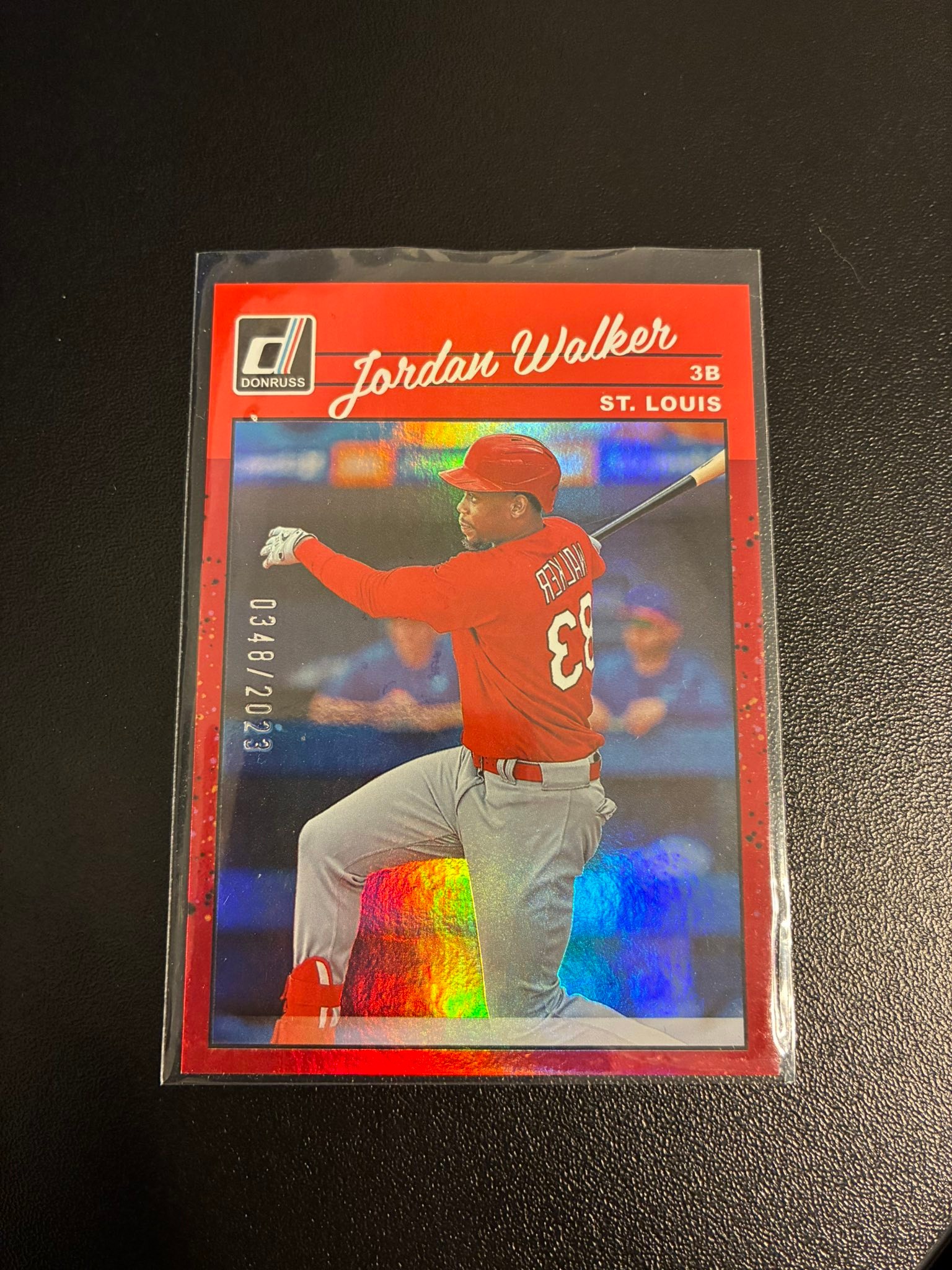 What does the 2023 Donruss card with Jordan Walker