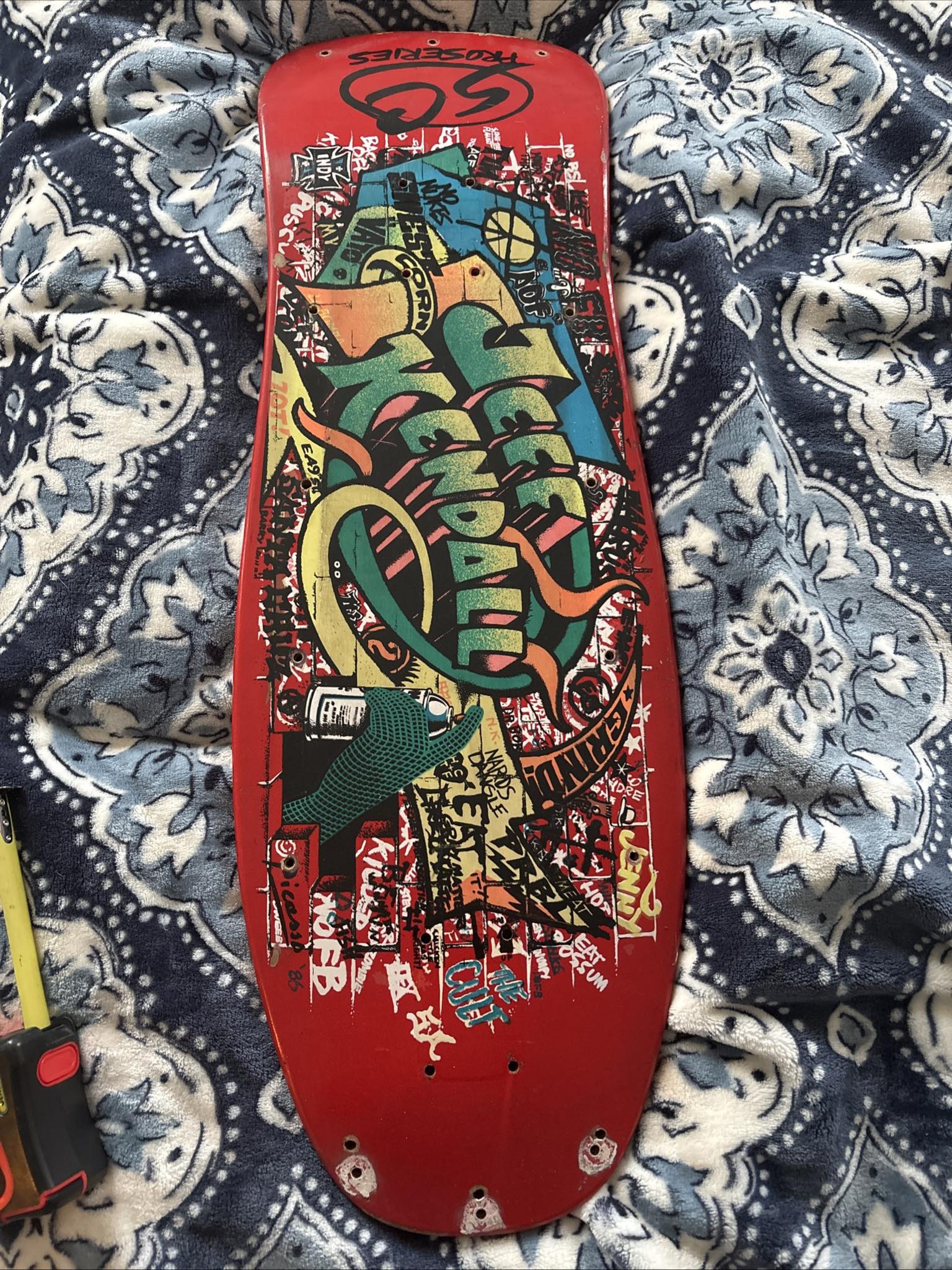 Signed Tom Asta Santa Cruz VX skateboard for sale