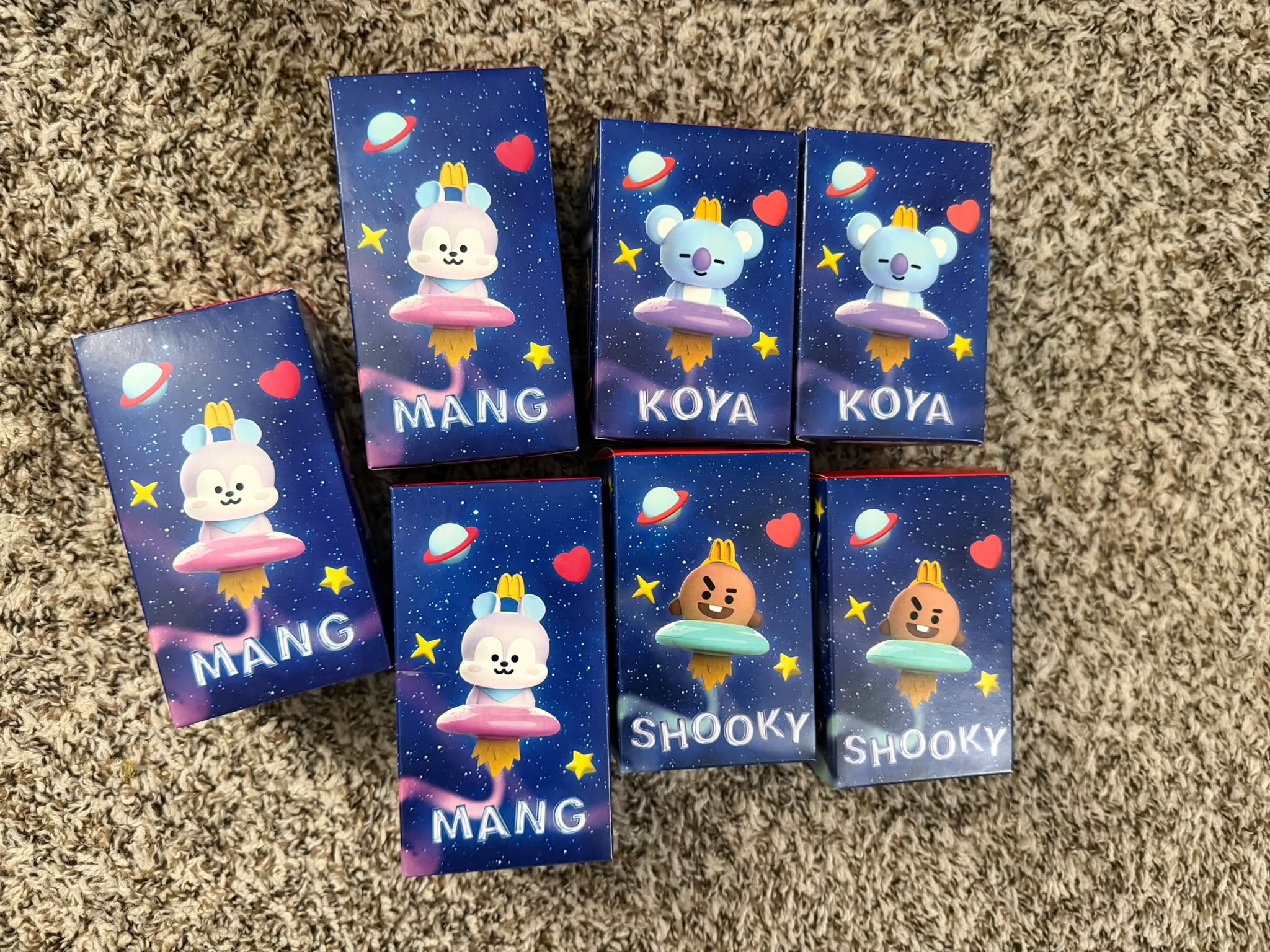 BT21 一番くじ アクセ CHIMMY MANG RJ SHOOKY KOYA BT21 一番くじ