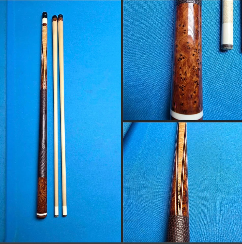 Vintage custom Hoppe cue by Paul Huebler