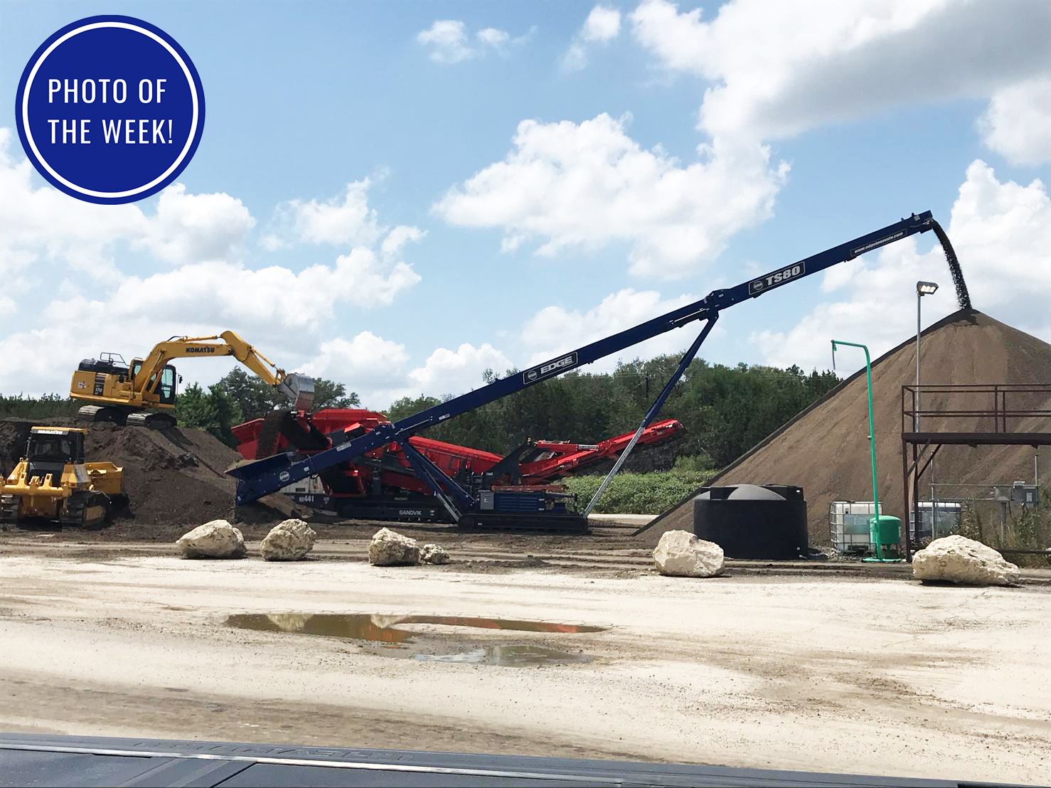EDGE Innovate - The TS80 Tracked Stacker processing...