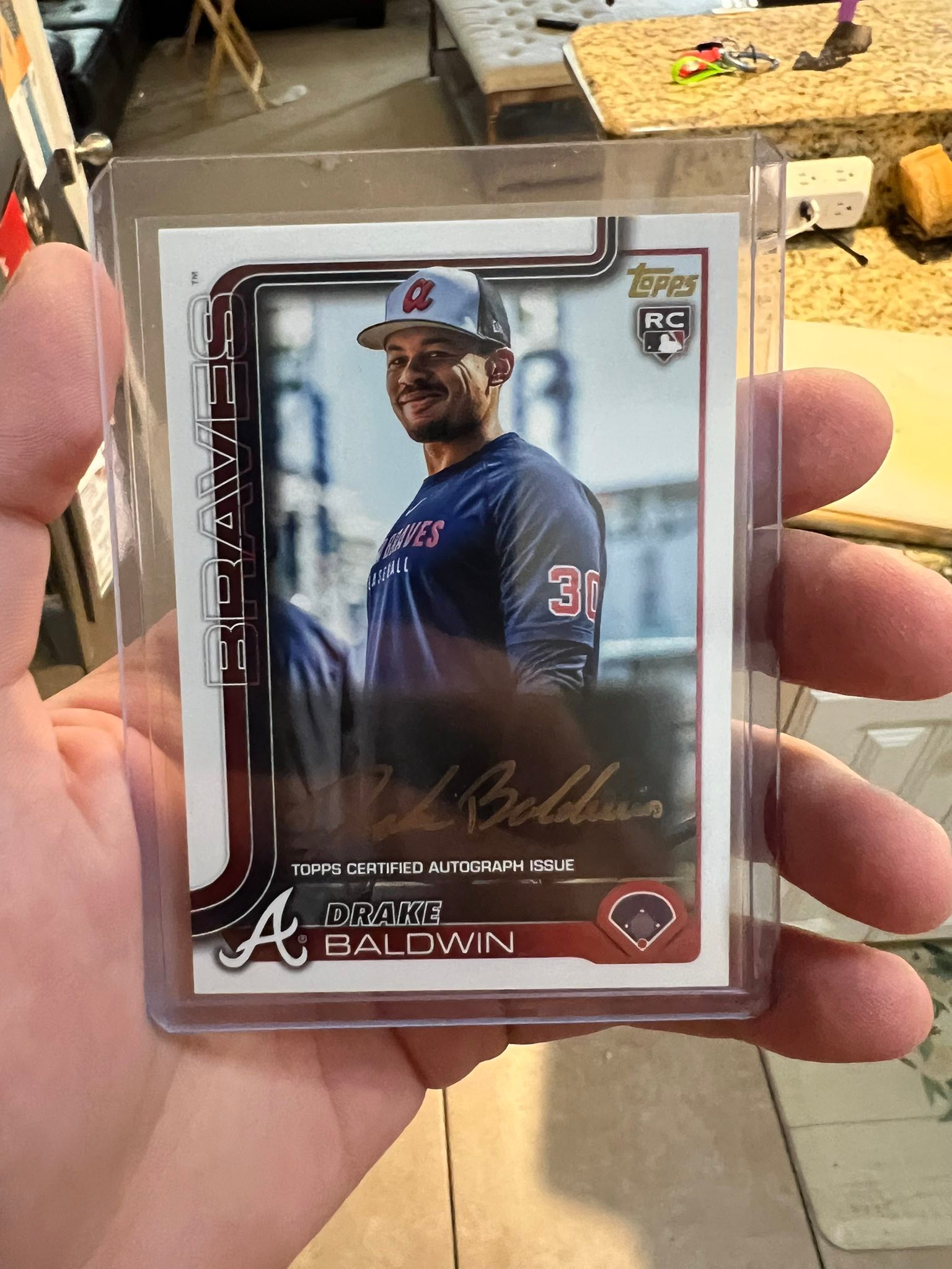 Drake Baldwin autographed Topps sports card