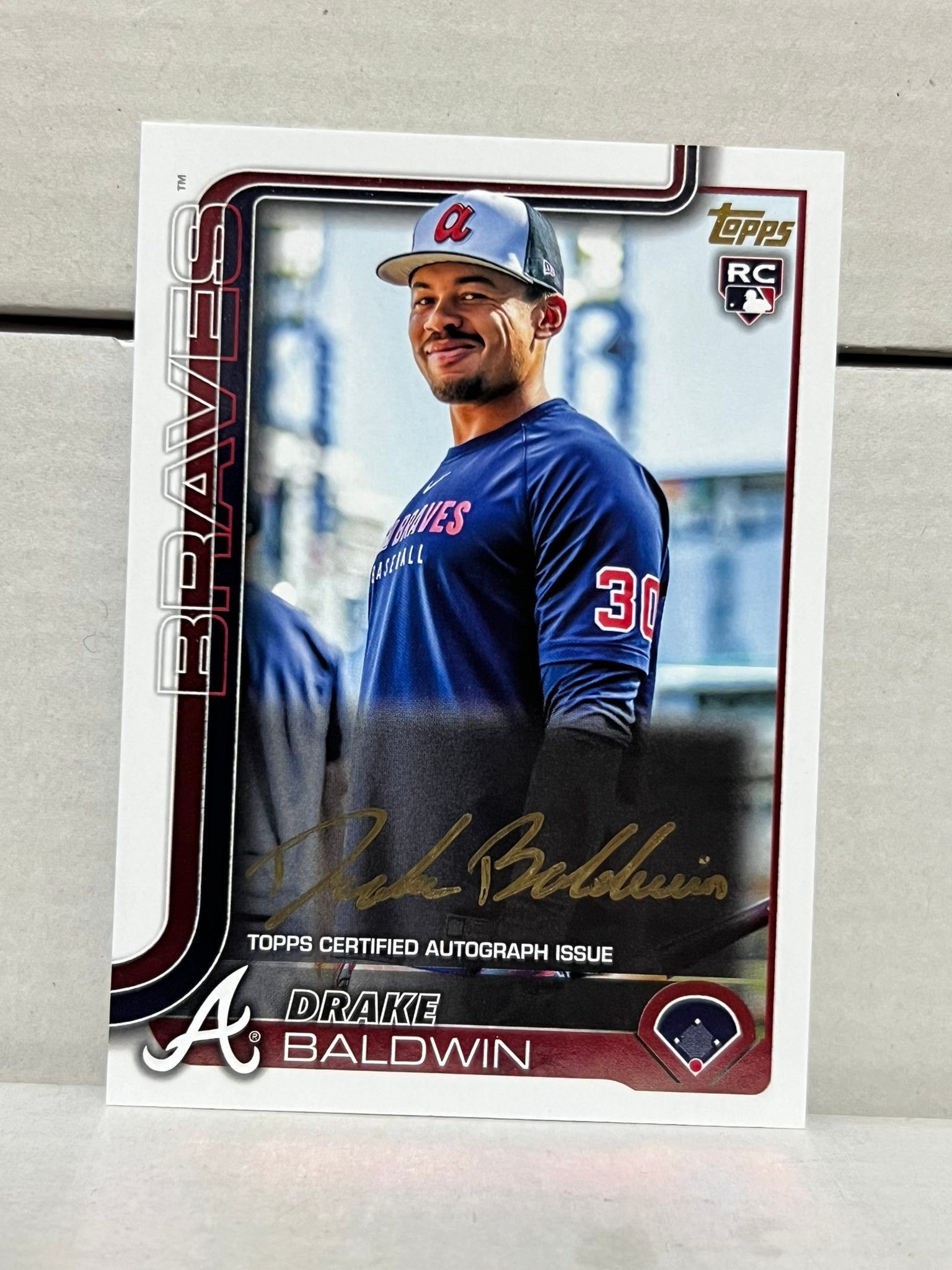 Drake Baldwin autographed Topps sports card