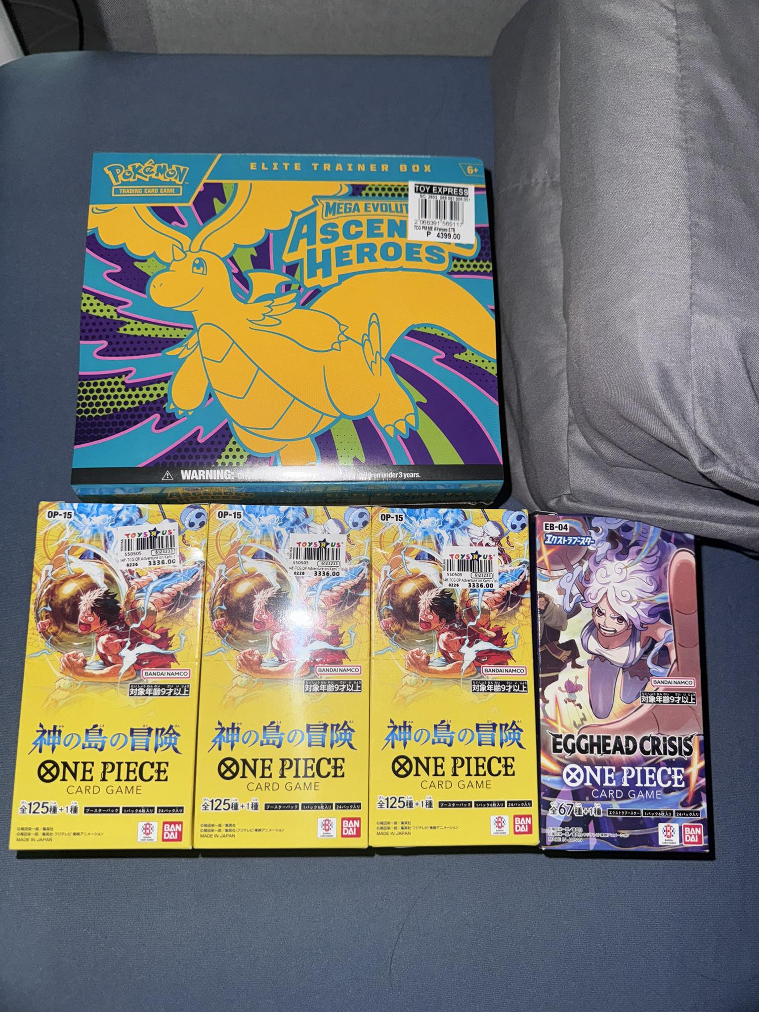 Selling OP15 Booster Boxes from Toys R Us Ascended Heroes ETB 