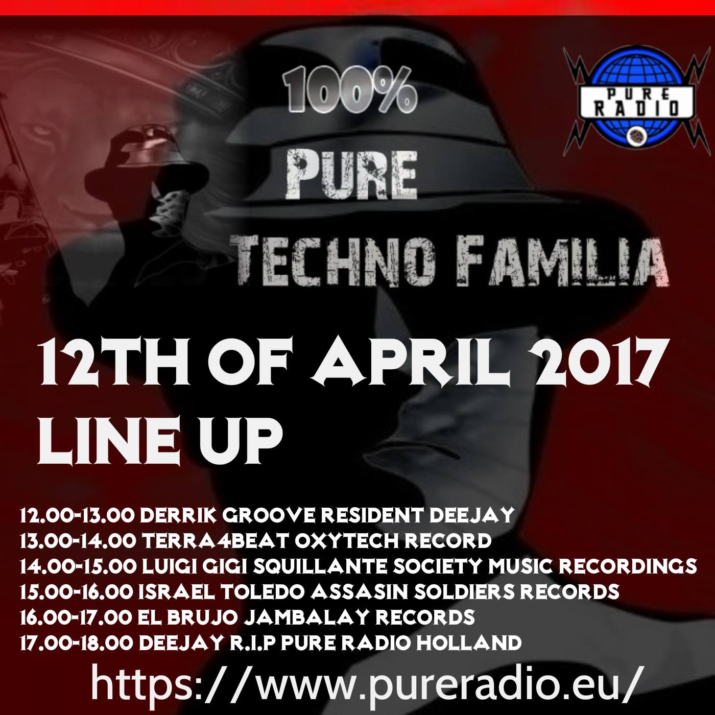 Techno - Proudly Announcing the LINE UP for 12th of April 2017 100% ...