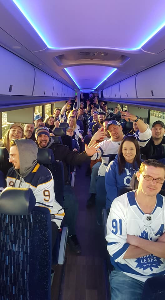 The rowdy bus!! - Niagara Sports Trips