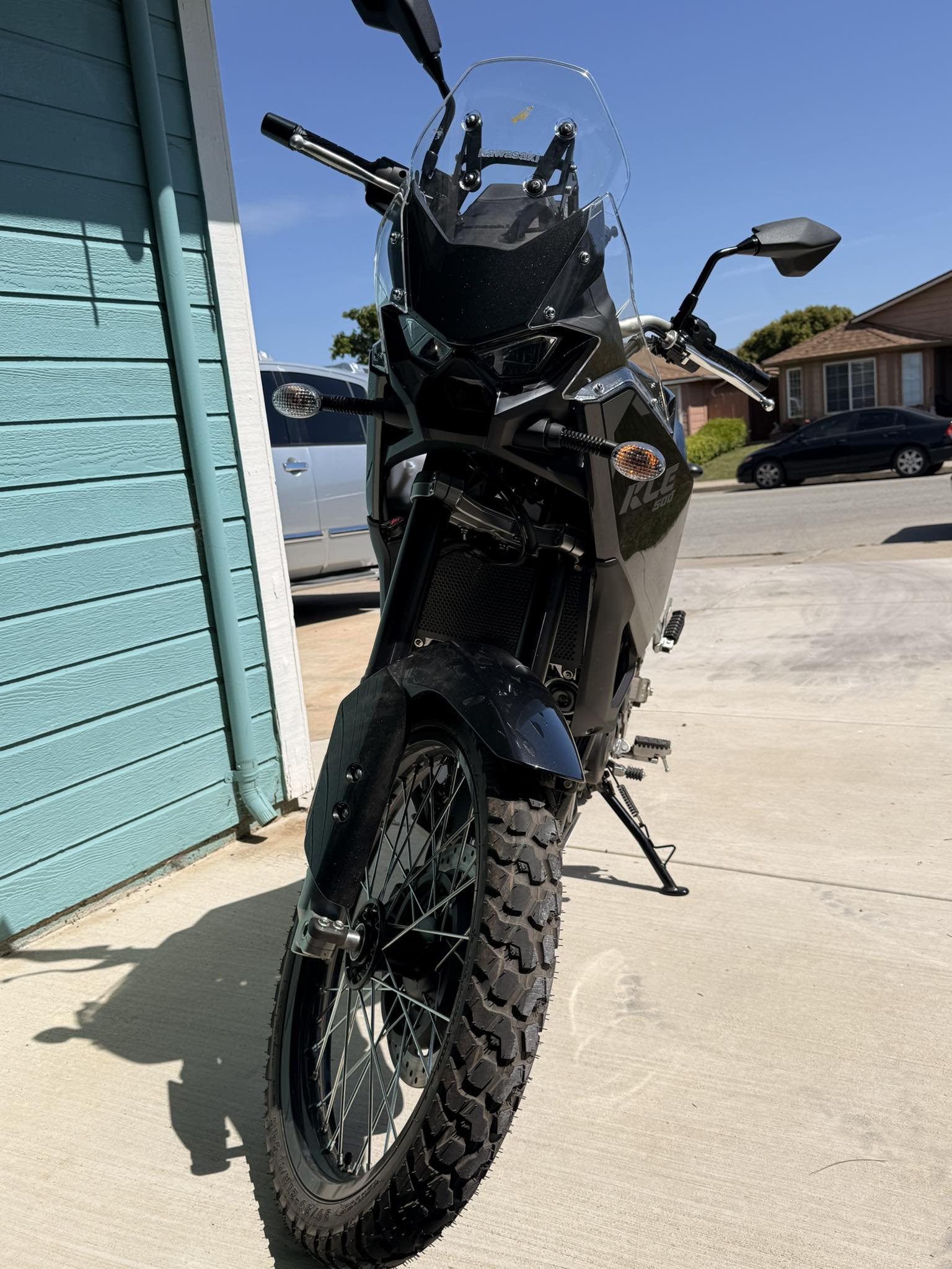 Ninja radiator guard for Kawasaki KLE500