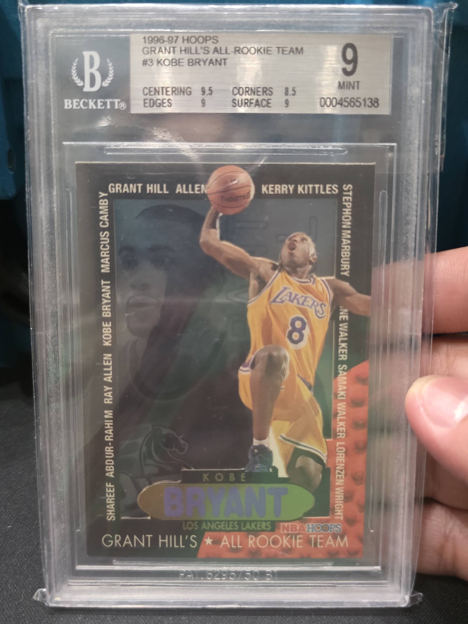 Selling 1996 finest Kobe psa 9 = $200 1996 Grant hills all rookie 
