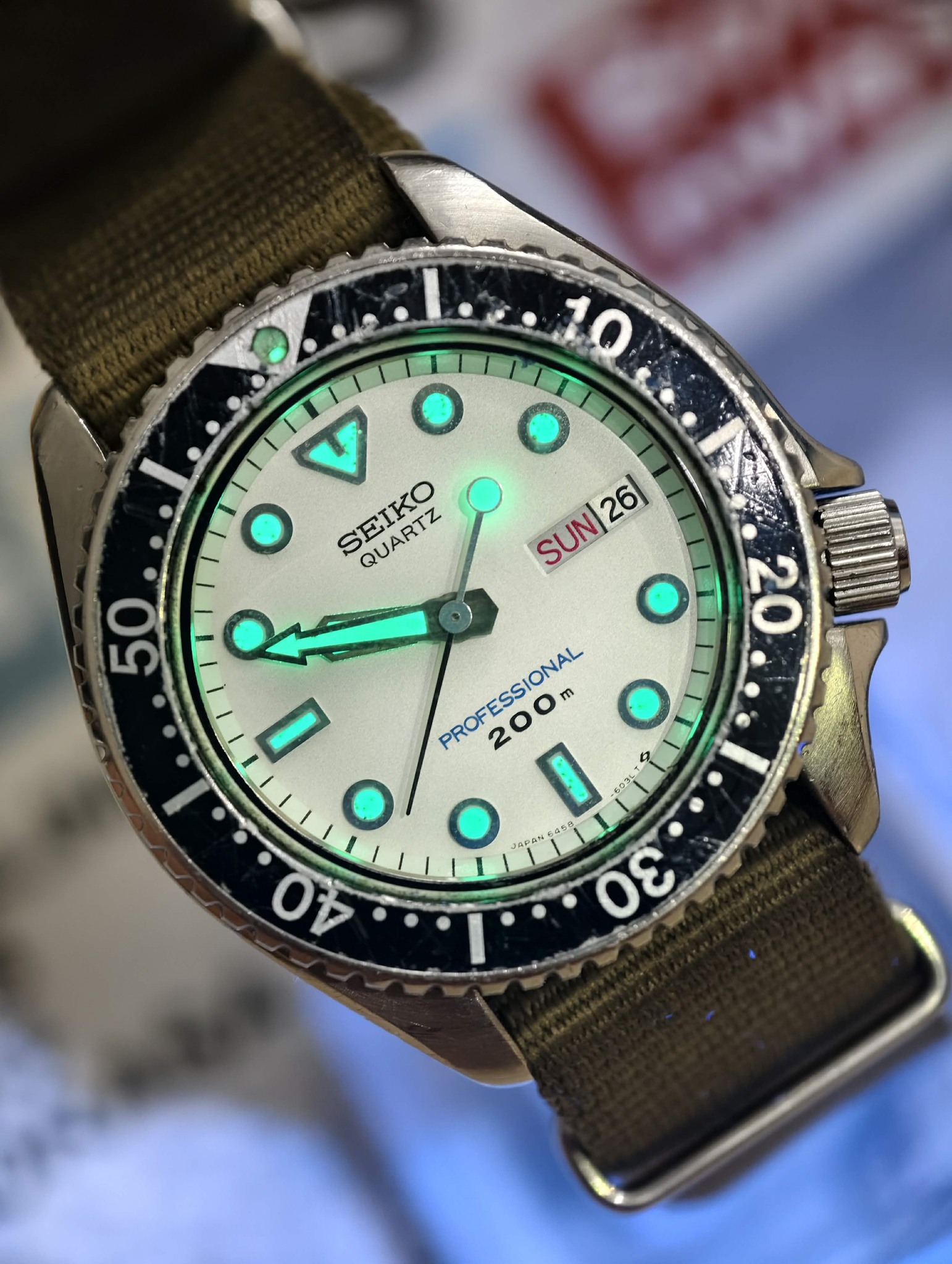 1986 Seiko Quartz Professional Diver's 200m watch