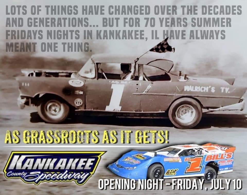 Tom - It's RACEDAY! We will be at Kankakee County Speedway tonight for ...