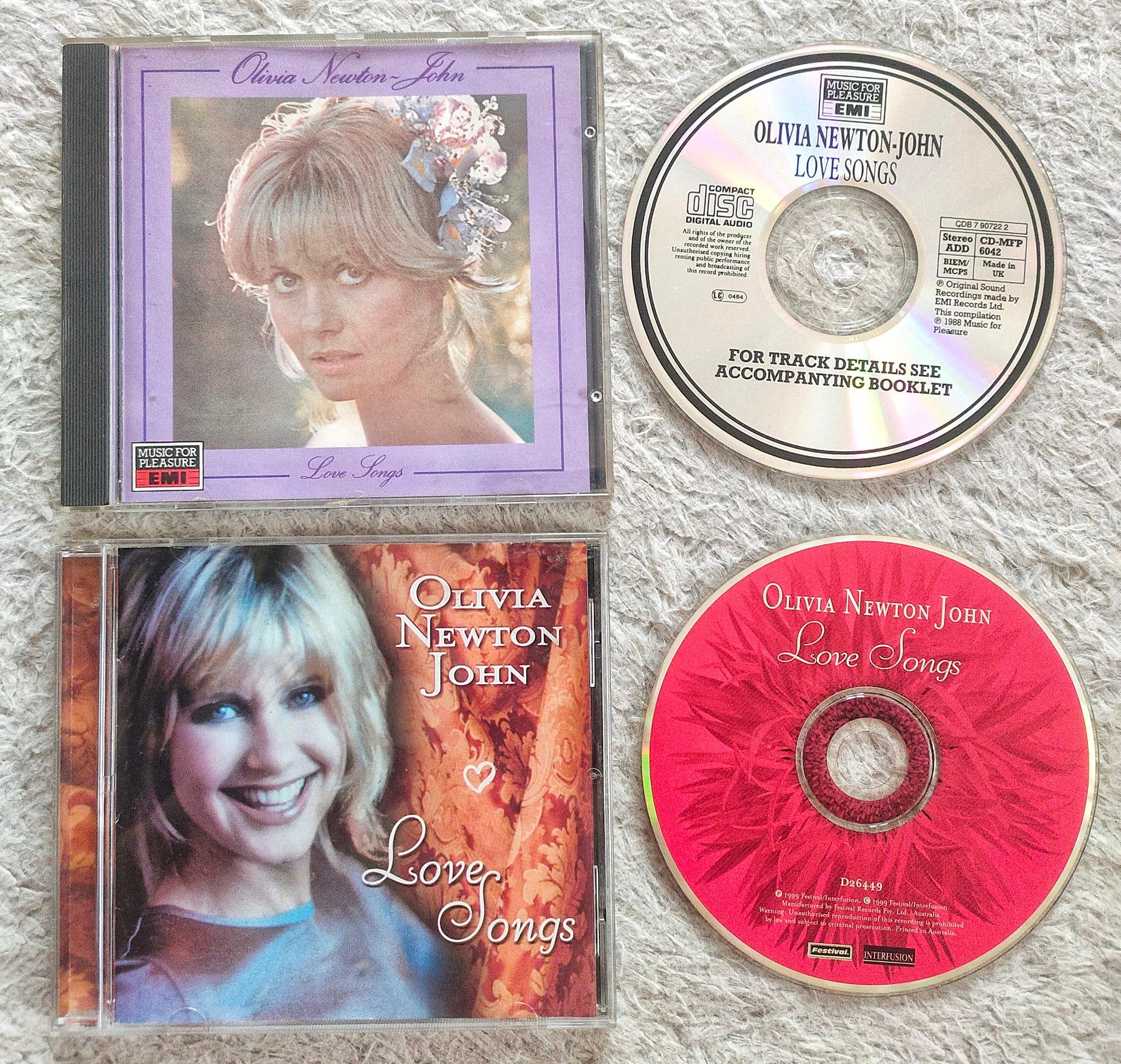 Olivia Newton-John Love Songs compilation albums