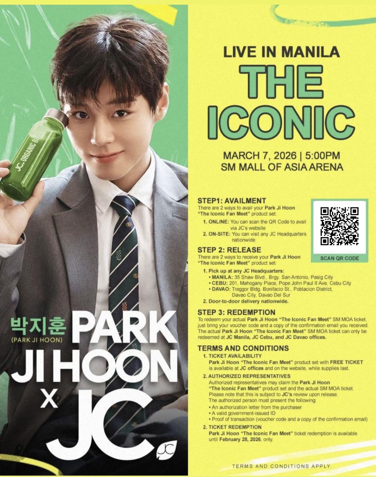 Park Ji Hoon concert tickets and product sets