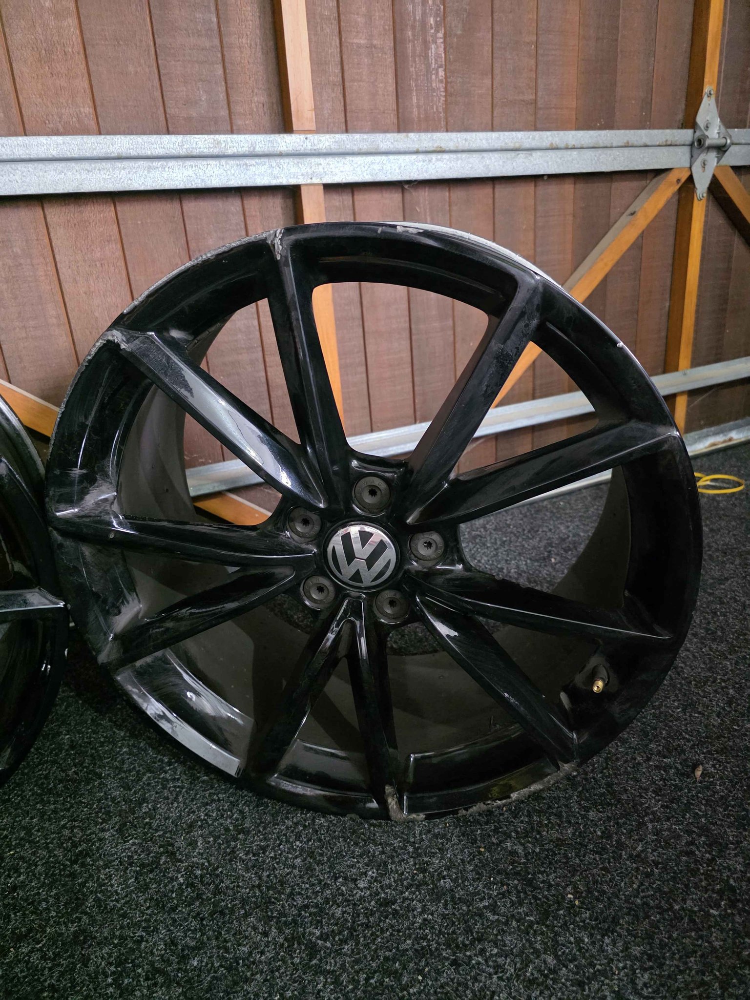 VW 19Inch Rims (Black) 3 Working Rims 1 Broken - Car Wheels, Tires ...