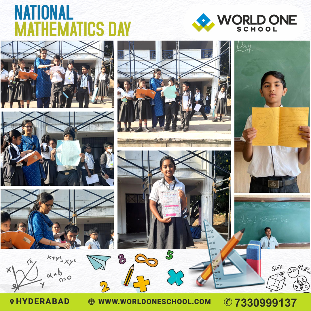 National Mathematics Day is... - World ONE School Kondapur | Facebook