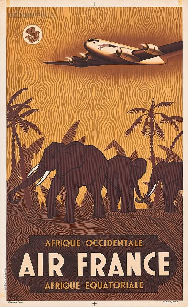 Air France Afrique poster by Vincent Guerra