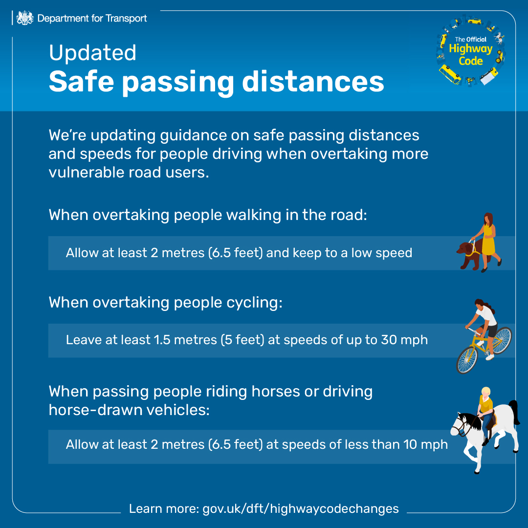 GMP - The Highway Code has changed. When driving, you should now pass ...