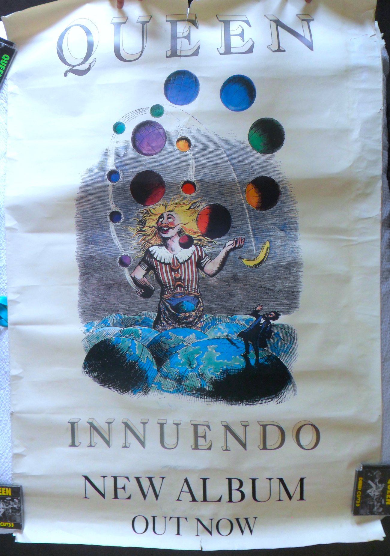 The UK promotional poster for the 'Innuendo' album by Parlophone