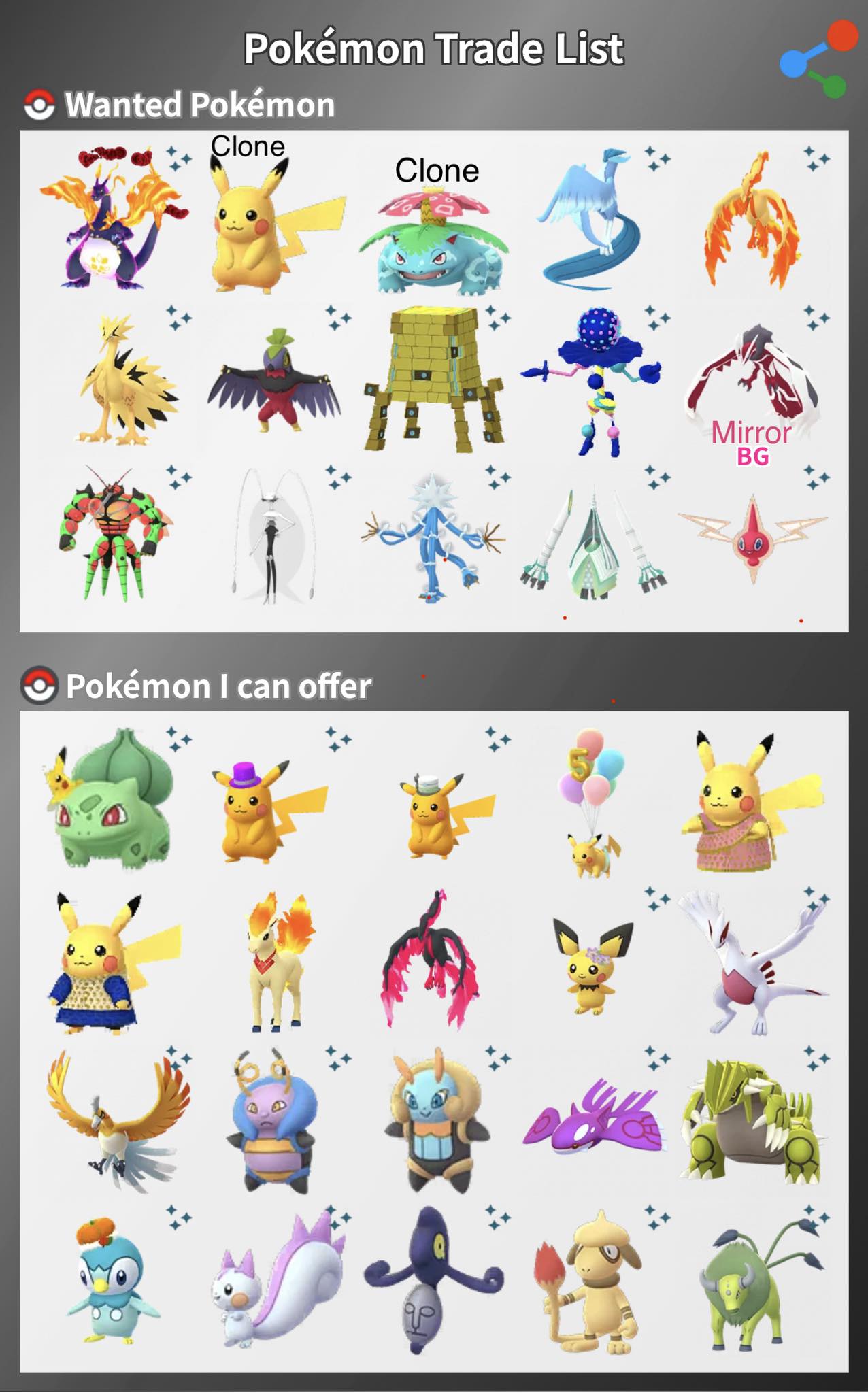 Can I see a clone Venusaur?