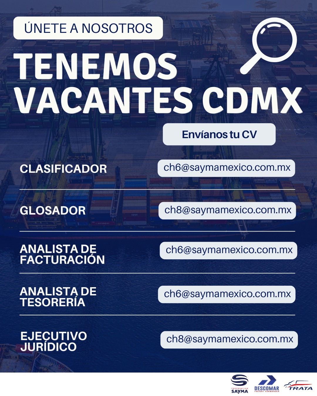Aduanas y comecio internacional en Mexico | Envía tu cv al 56 1994 8248 ...