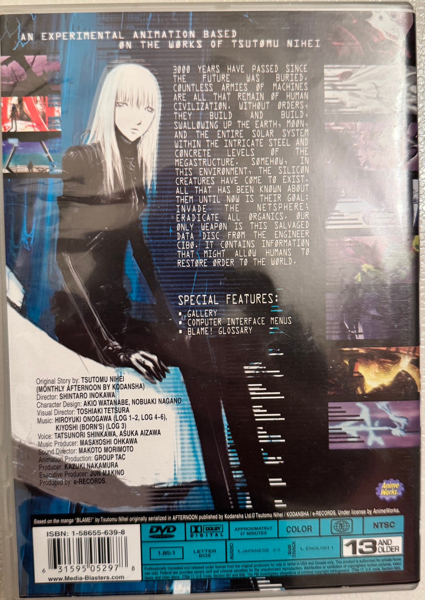 BLAME! Ver. 0. 11 : Salvaged disc by Cibo original ONA on DVD 📀