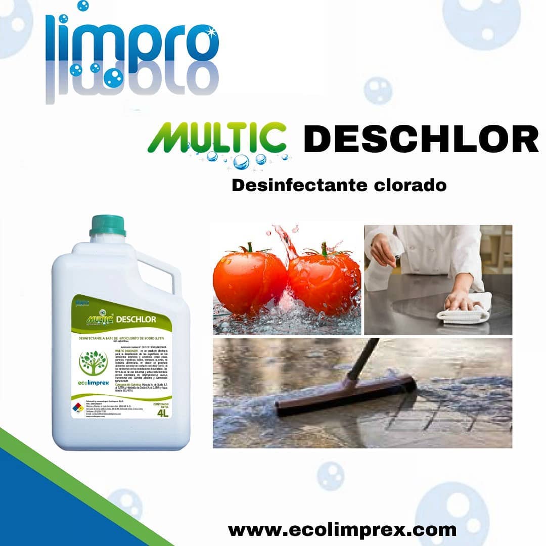 Limprosac - MULTIC DESCHLOR, Desinfectante a base de... | Facebook