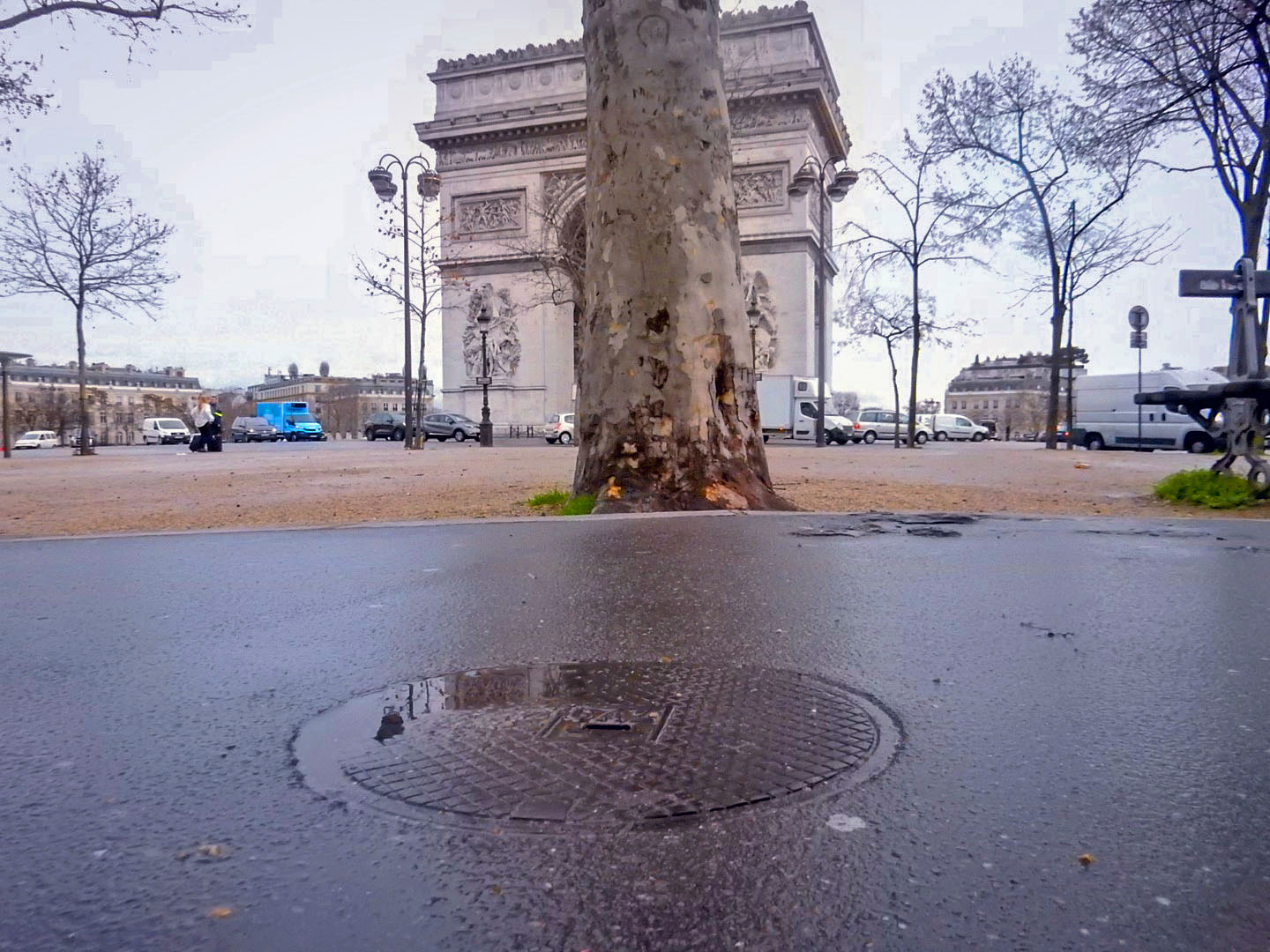 Manhole covers in Paris near Eiffel Tower