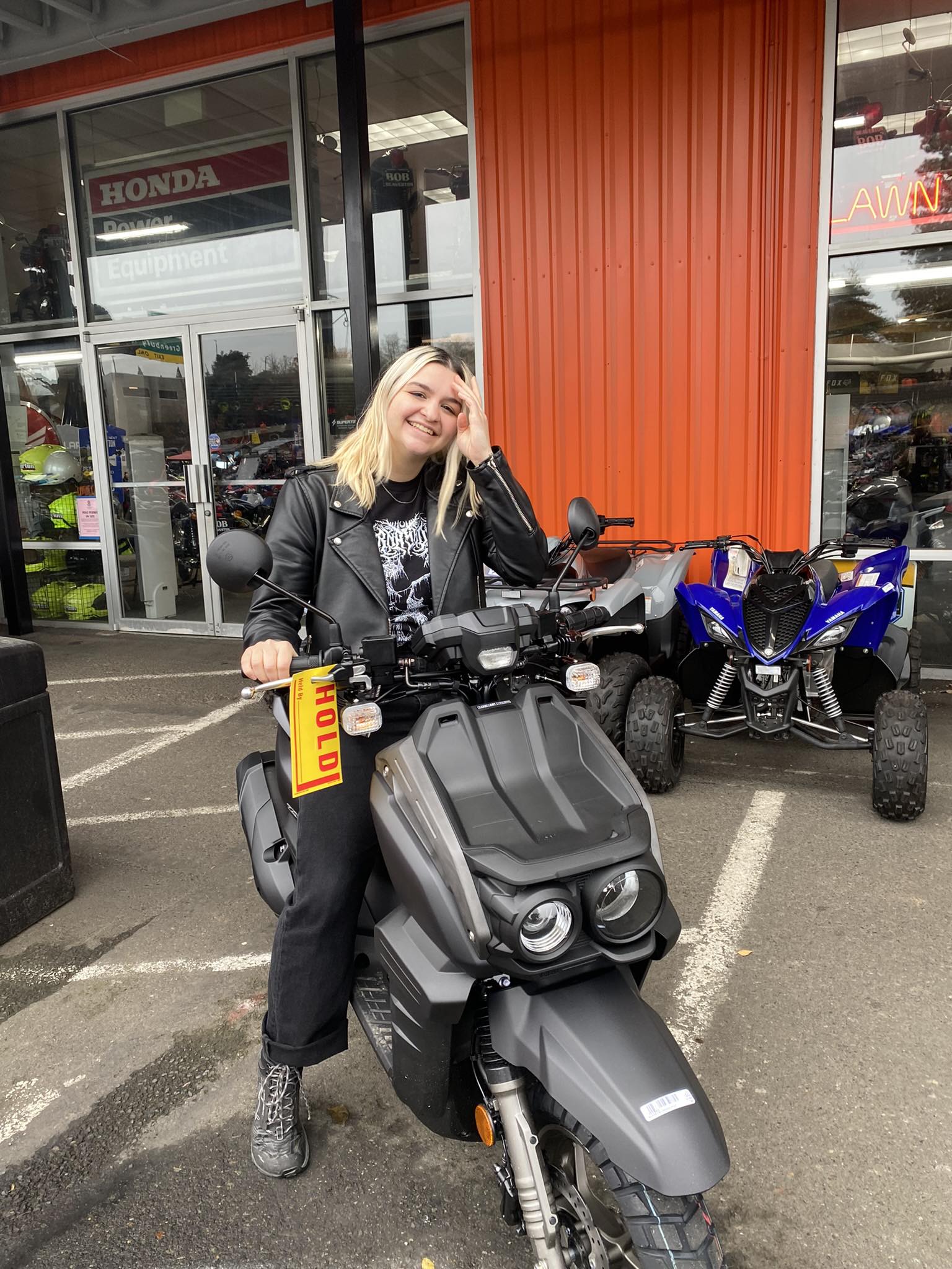 Stolen 2023 matte black Zuma 125cc moped in NE Portland, Oregon